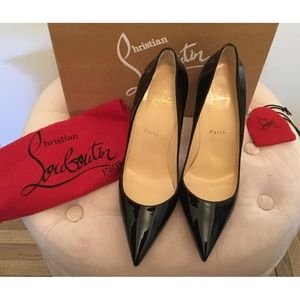 Christian Louboutin So Kate Black Patent Leather